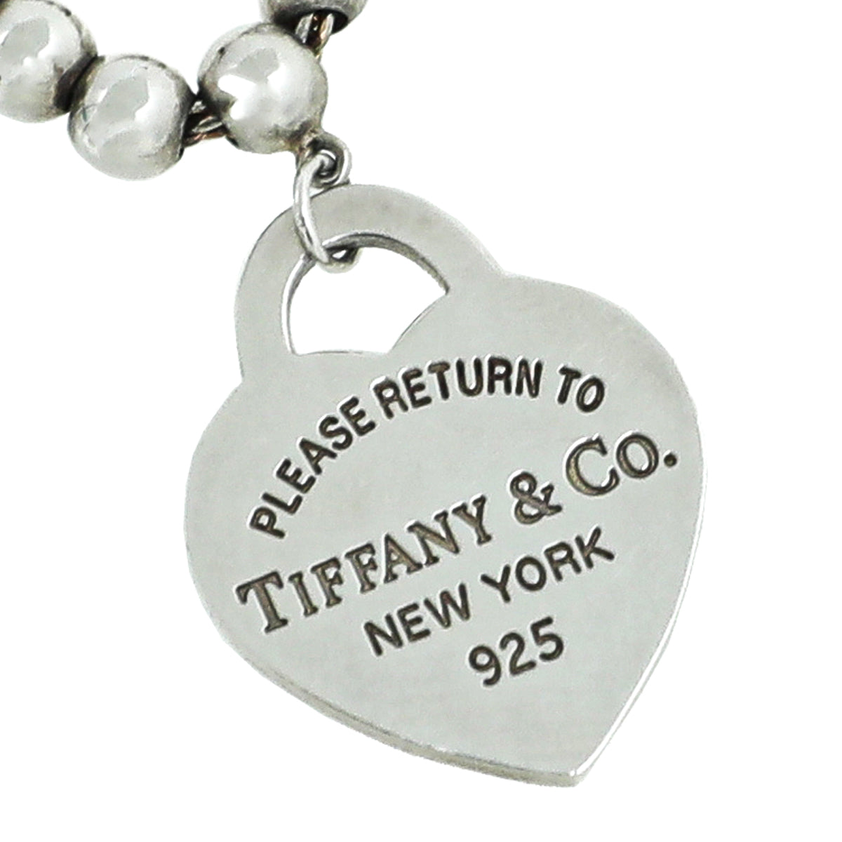 Tiffany & Co Heart Tag Bead Necklace-Tiffany & Co-THE CLOSET