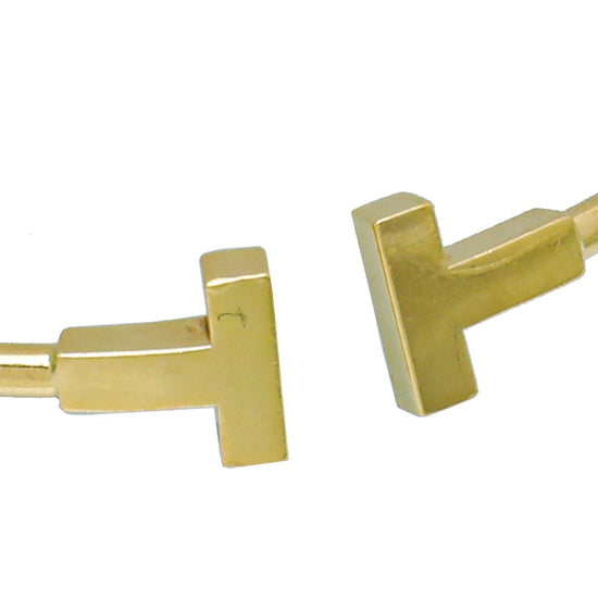 Tiffany & Co 18K Yellow Gold T Wire Medium Bracelet