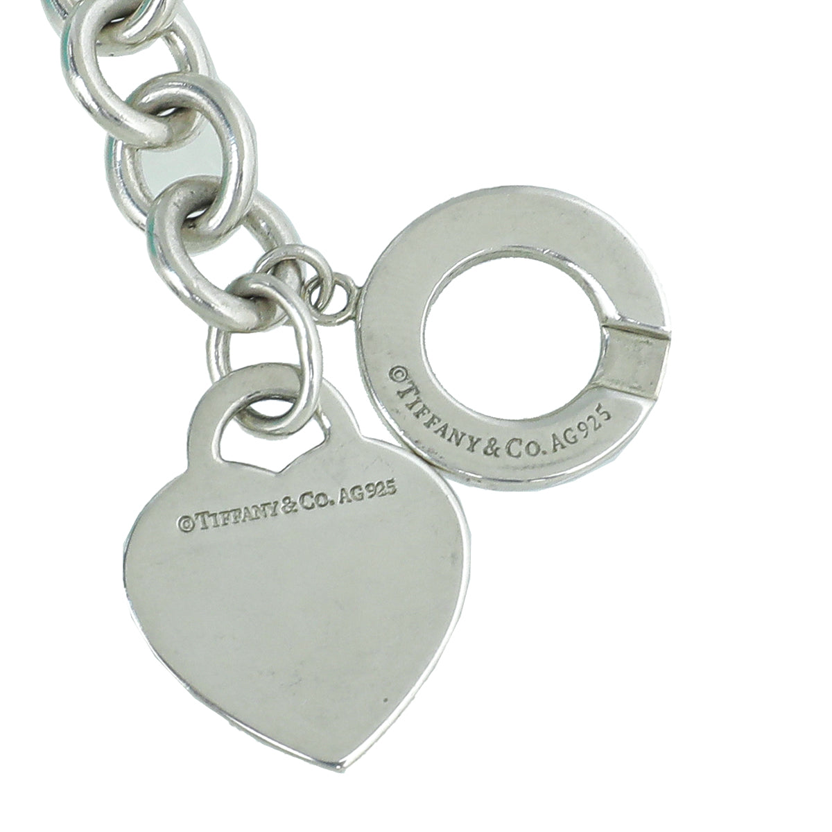 Tiffany & Co. Return To Tiffany Sterling Silver Diamond Heart Tag Toggle  Bracelet (Fine Jewelry and Watches,Fine Bracelets) IFCHIC.COM
