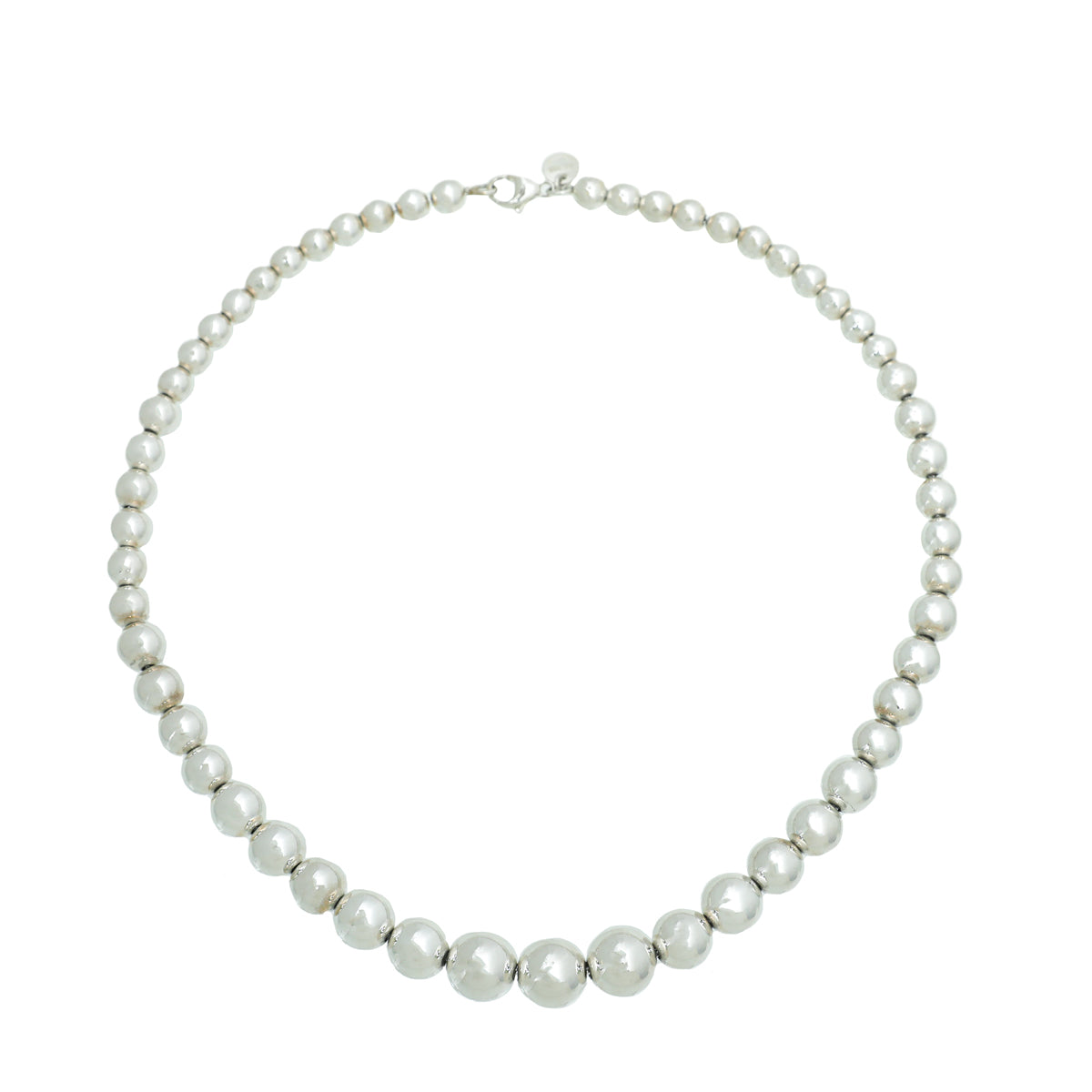 Tiffany & Co Silver Hardwear Graduated Ball Necklace-Tiffany & Co-THE CLOSET