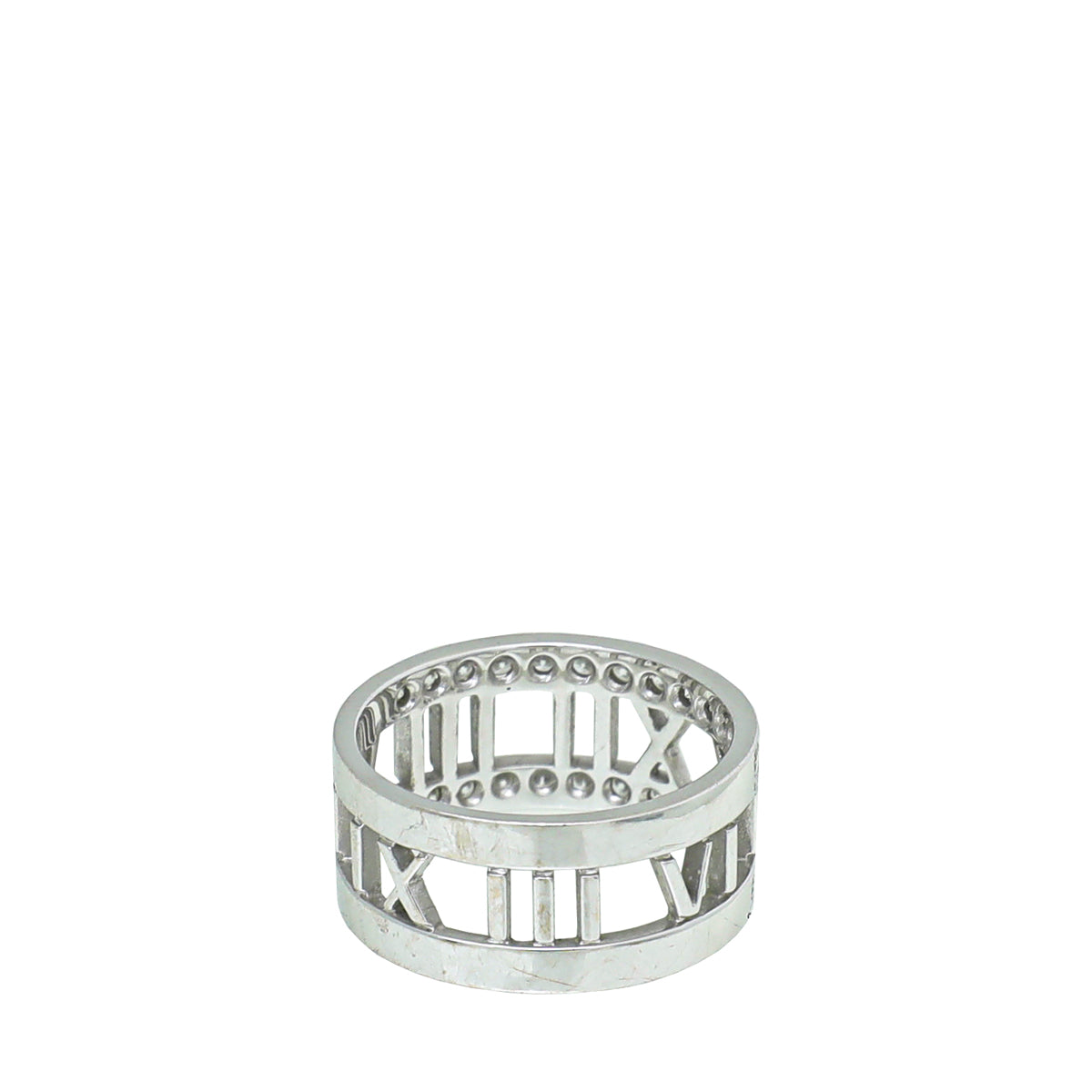 Tiffany & Co 18K White Gold Diamond Atlas Diamond Ring