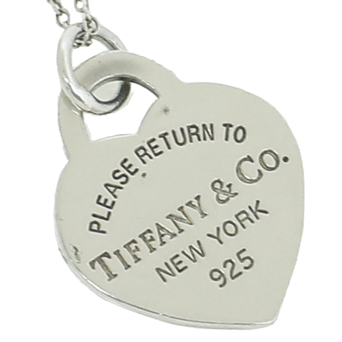 Tiffany & Co Silver Heart Tag Pendant Necklace-Tiffany & Co-THE CLOSET