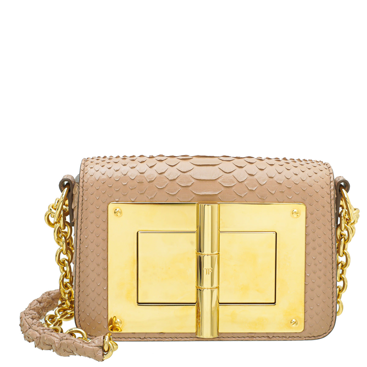 Tom Ford Nude Python Chain Natalia Small Bag-Tom Ford-THE CLOSET