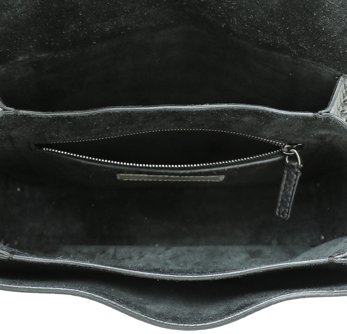 Valentino Black Rockstud Rolling Flap Medium Bag