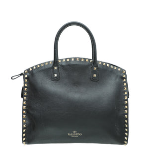 Valentino Black Valentino Rockstud Tote Bag