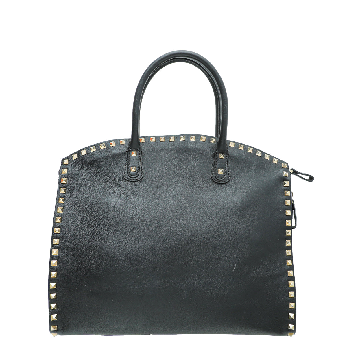Valentino Black Valentino Rockstud Tote Bag-Valentino-THE CLOSET