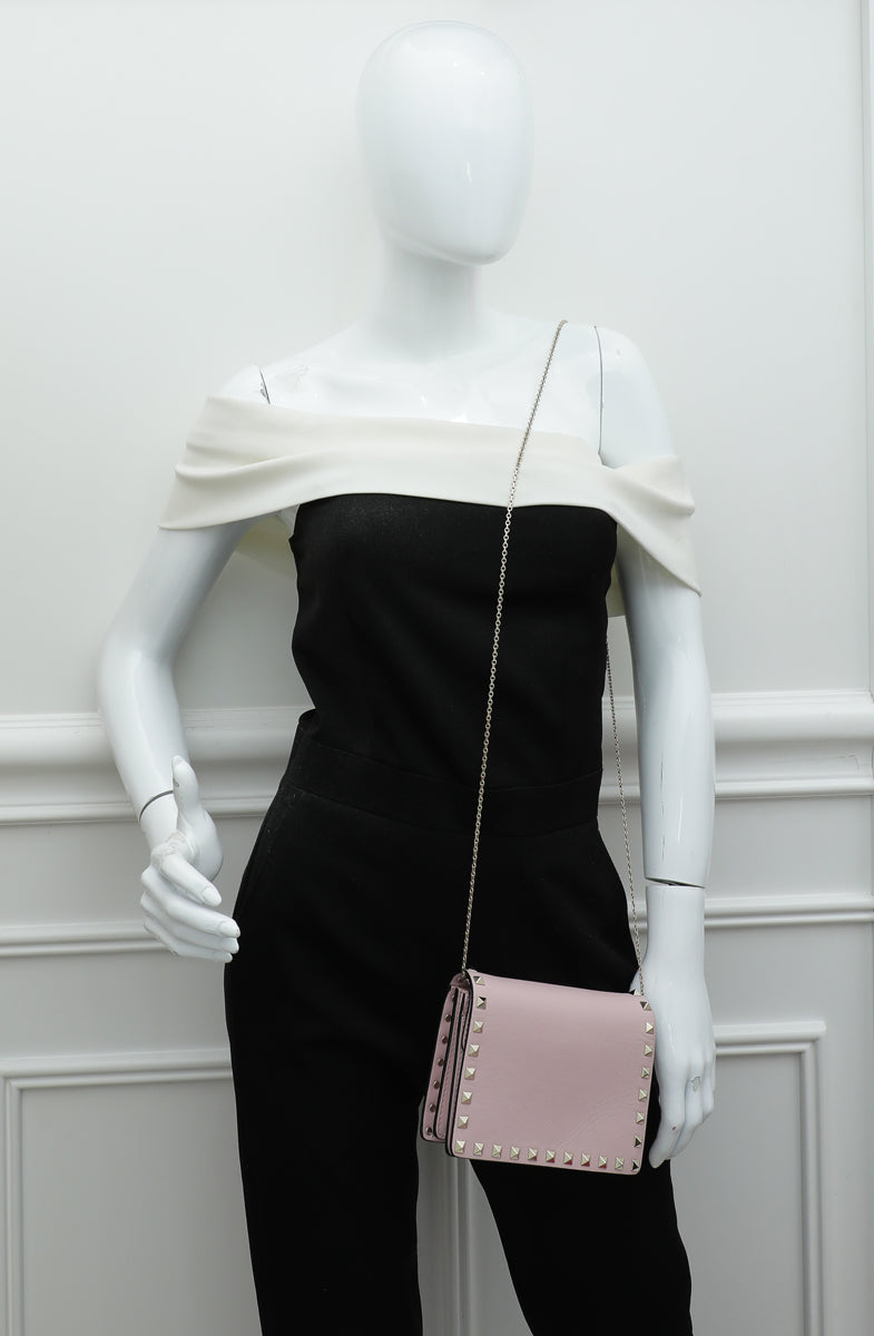 Valentino Pink Rockstud Mini Crossbody Bag