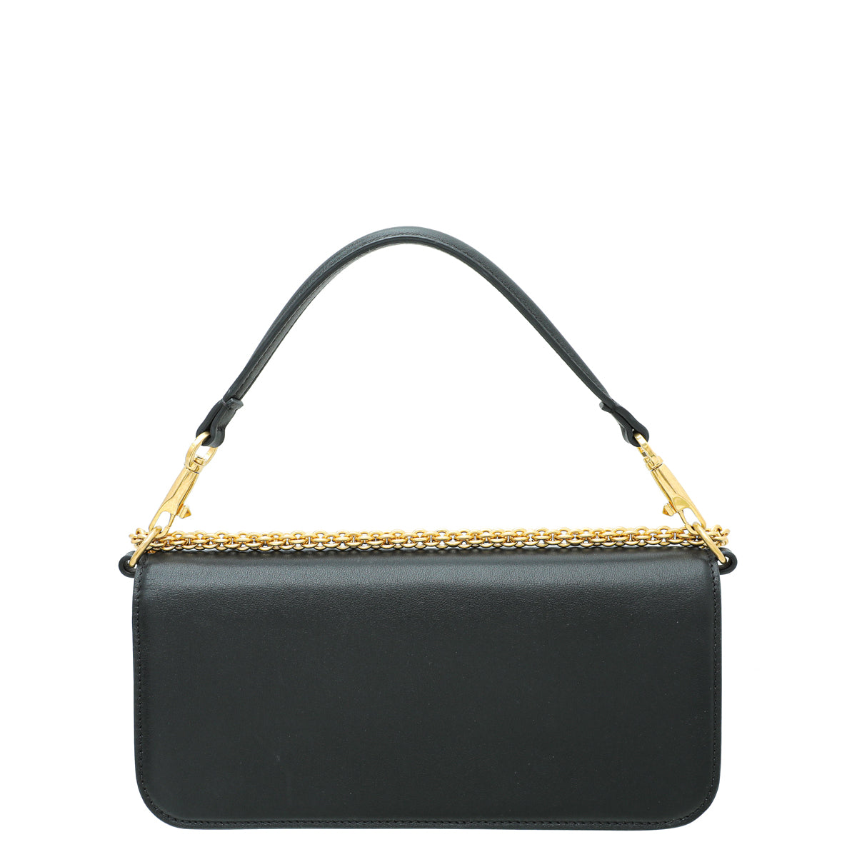 Valentino Black Loco VLogo Flap Convertible Chain Bag-Valentino-THE CLOSET