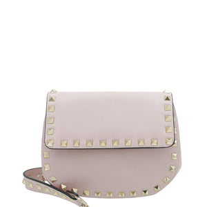 Valentino Light Pink Rockstud Flap Chain Bag