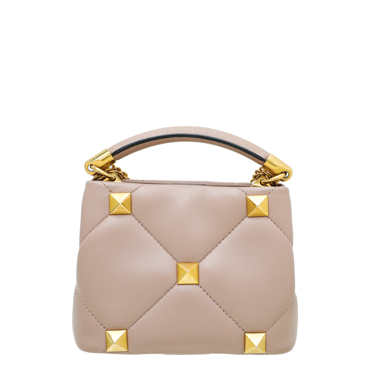 Valentino Rose Cannelle Roman Stud Top Handle Mini Bag-Valentino-THE CLOSET