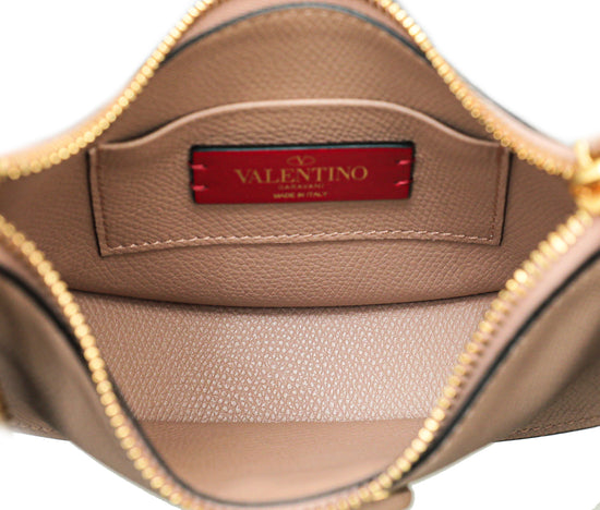 Valentino Rose Cannelle VLogo Hobo Mini Bag