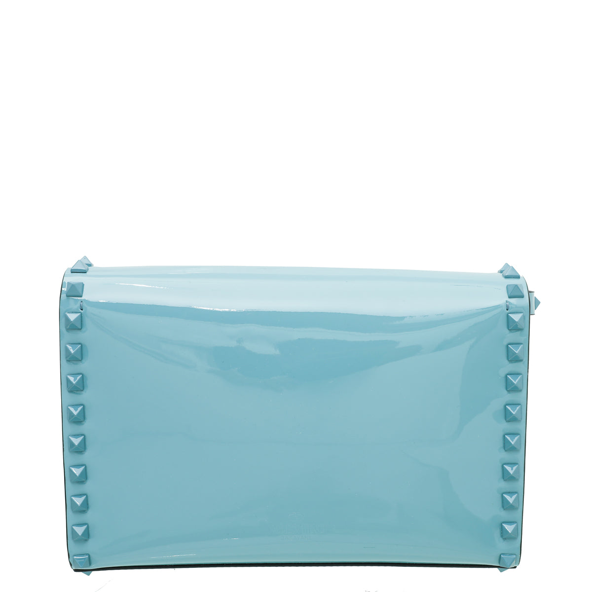 Valentino Light Blue Tone on Tone Medium Rockstud Flap Crossbody Bag-Valentino-THE CLOSET