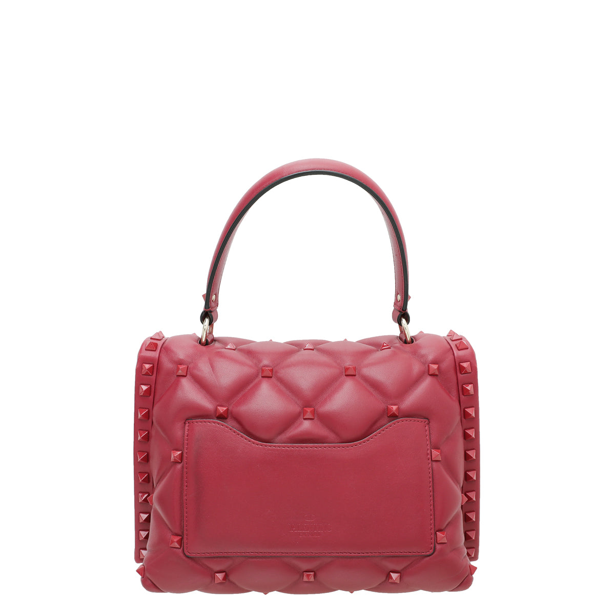 Valentino Red Candystud Top Handle Medium Bag-Valentino-THE CLOSET