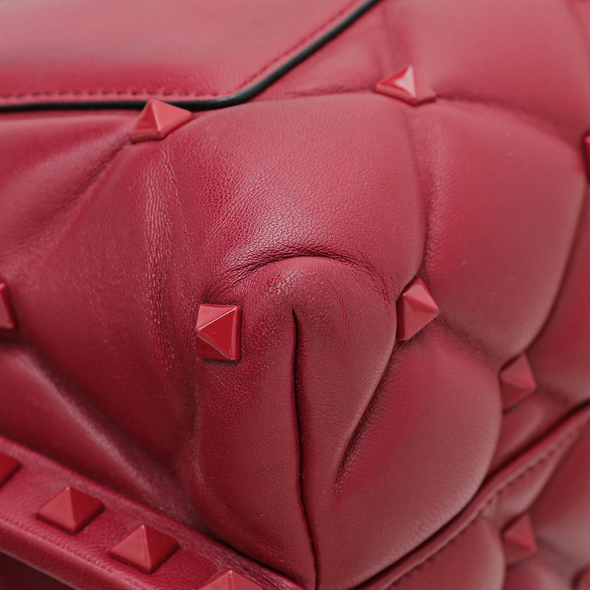 Valentino Red Candystud Top Handle Medium Bag – The Closet