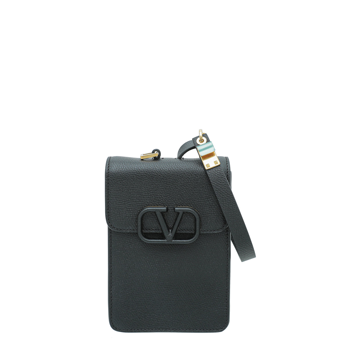 Valentino Black VSling Vertical Pouch-Valentino-THE CLOSET