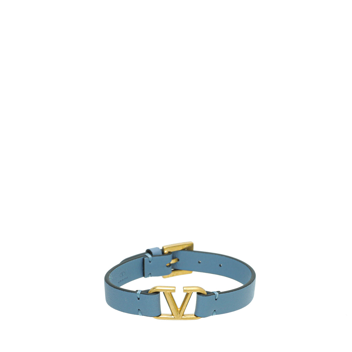 Valentino Grayish Blue VLogo Bracelet-Valentino-THE CLOSET