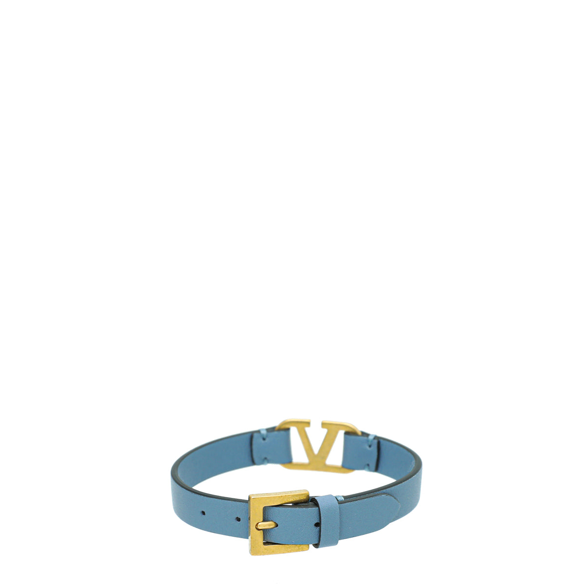 Valentino Grayish Blue VLogo Bracelet-Valentino-THE CLOSET