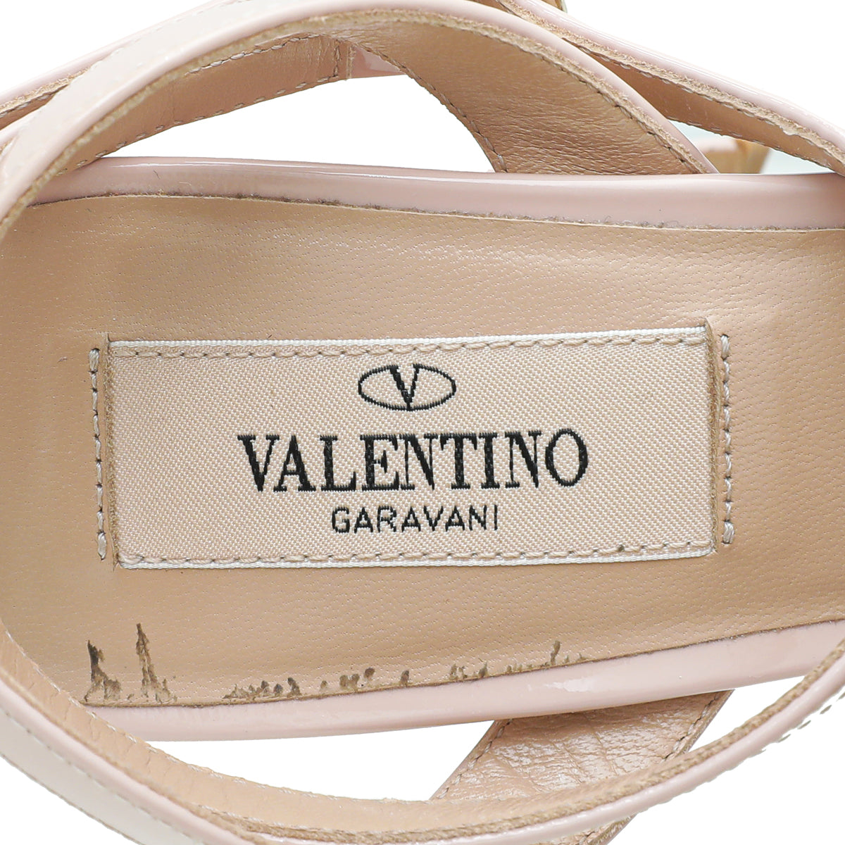 Valentino Pink V Logo Ankle Strap Sandal 35
