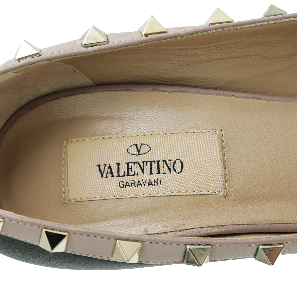 Valentino Bicolor Rockstud Crisscross Peep Toe Platform Pumps 38