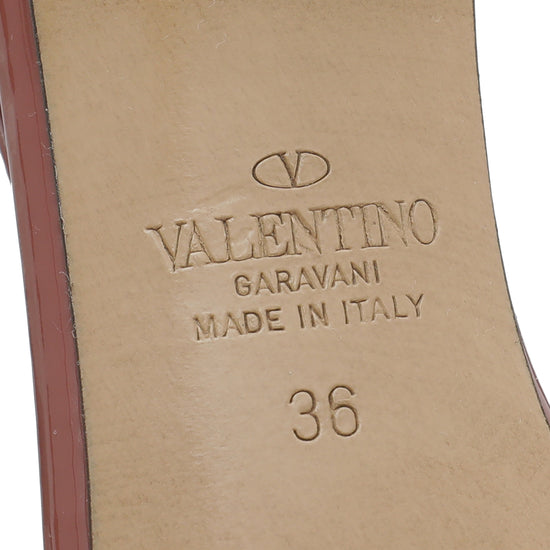 Valentino Old Rose VLOGO Slingback Pump 36
