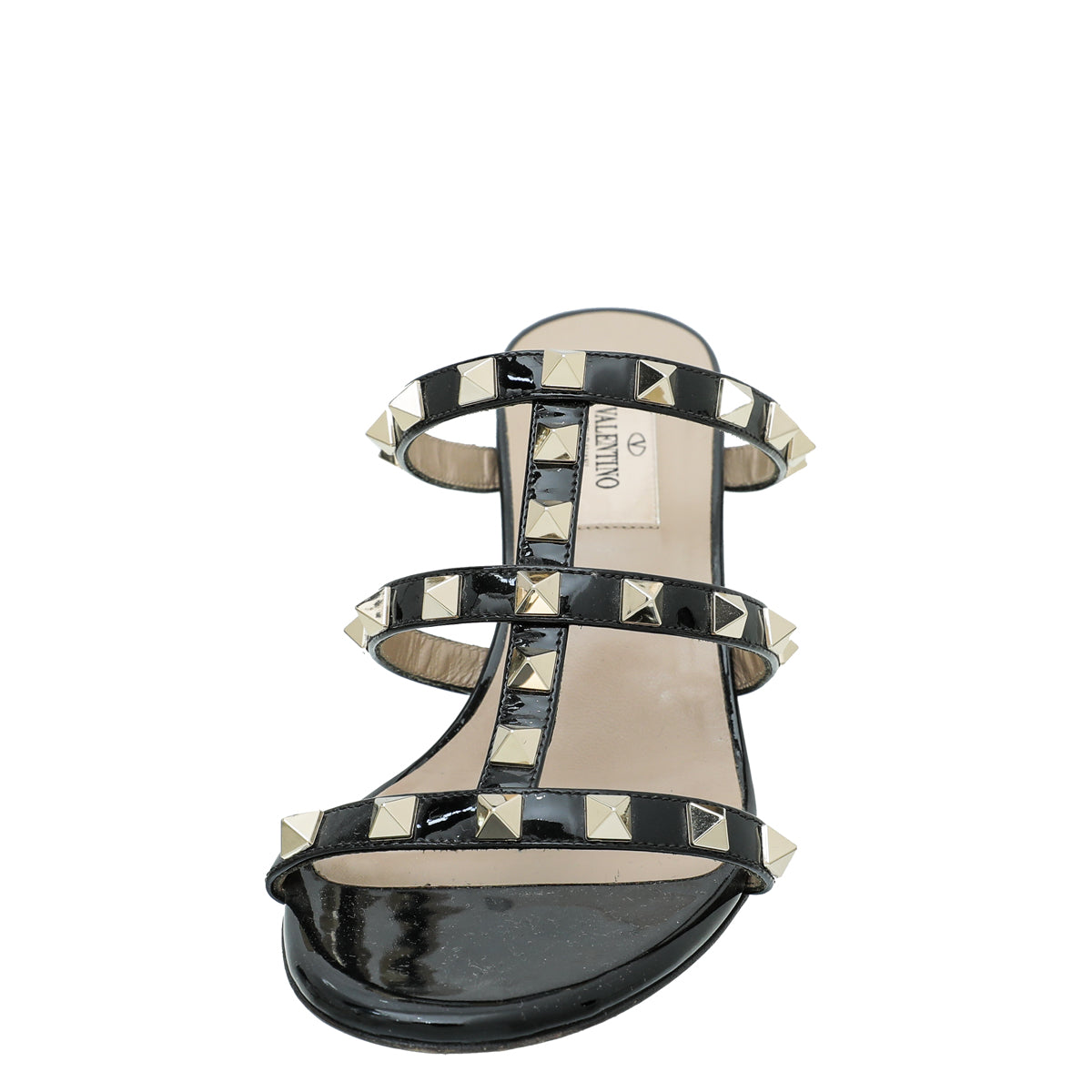 Valentino Black Rockstud Block Heeled Mules 36-Valentino-THE CLOSET