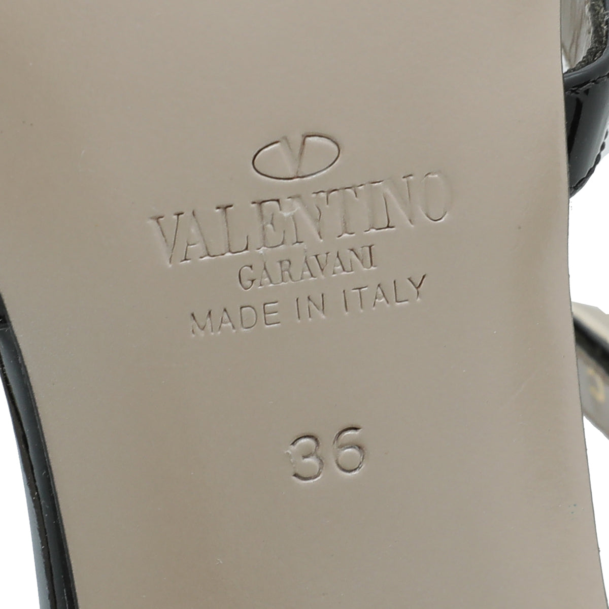 Valentino Black Rockstud Block Heeled Mules 36