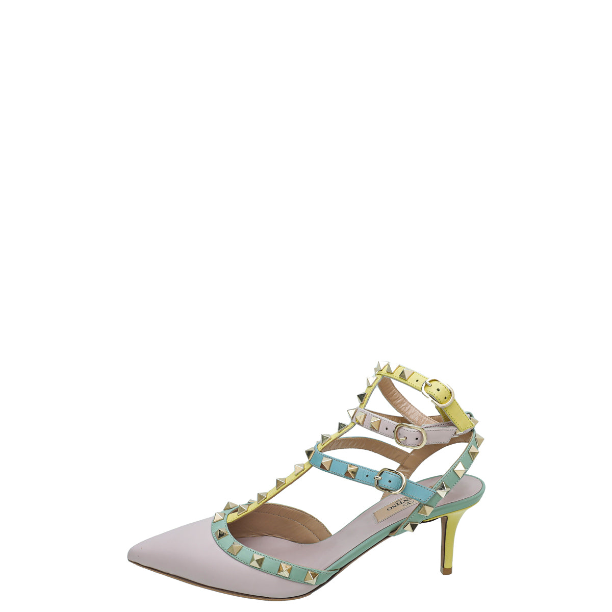 Valentino Rockstud Caged Slingback Ankle Strap 37.5