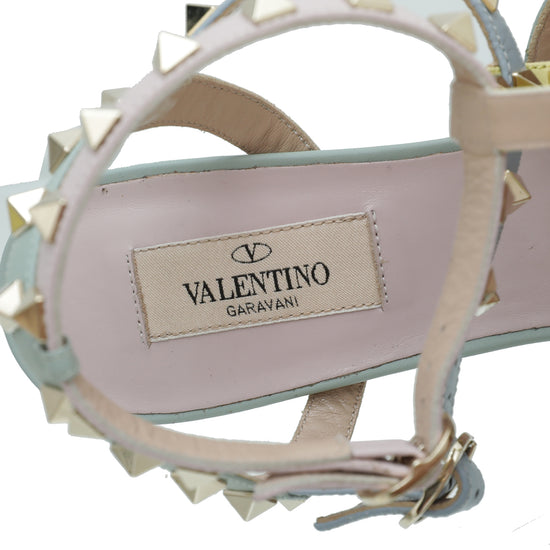 Valentino Rockstud Caged Slingback Ankle Strap 37.5