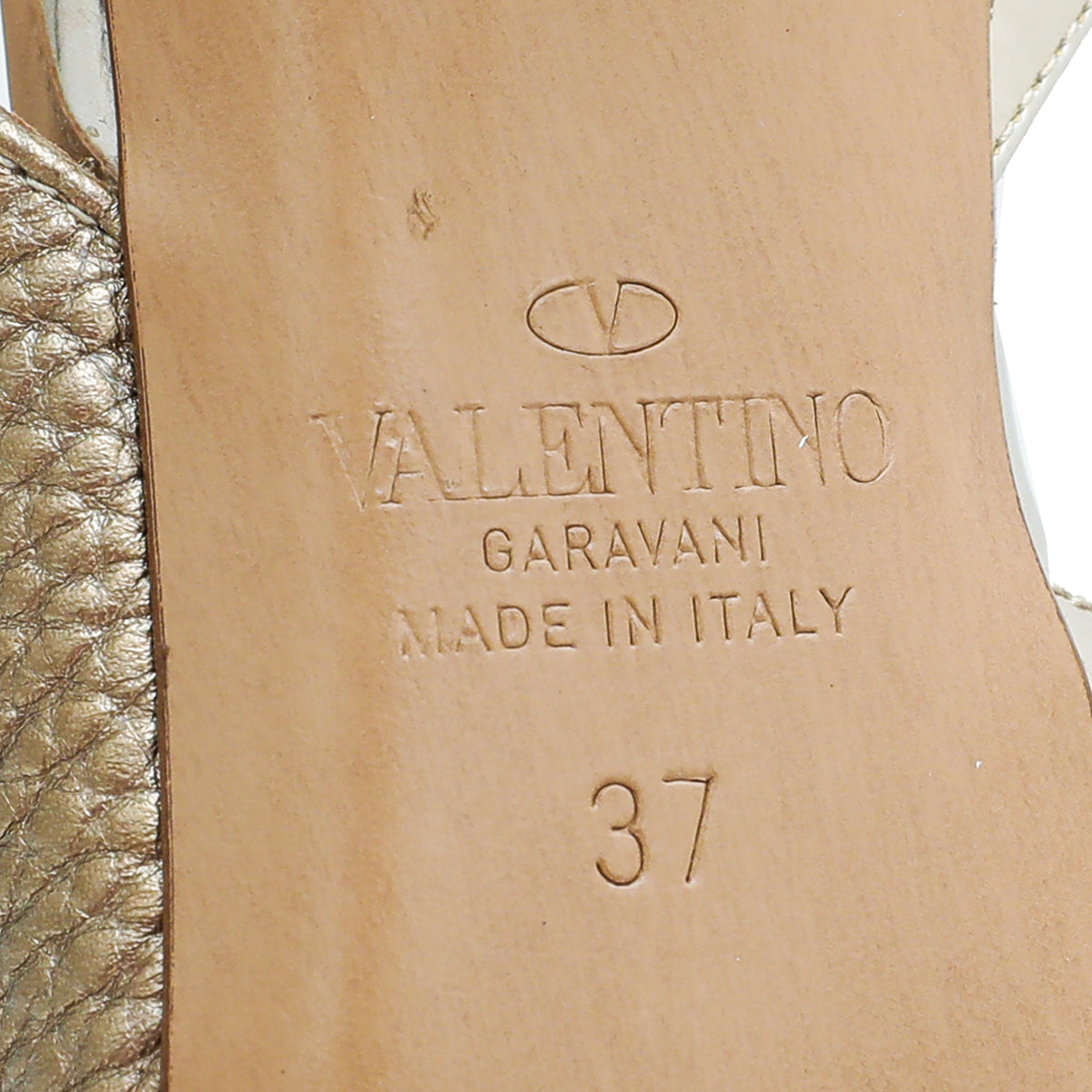 Valentino Bicolor Rockstud Half D'Orsay Slingback 37