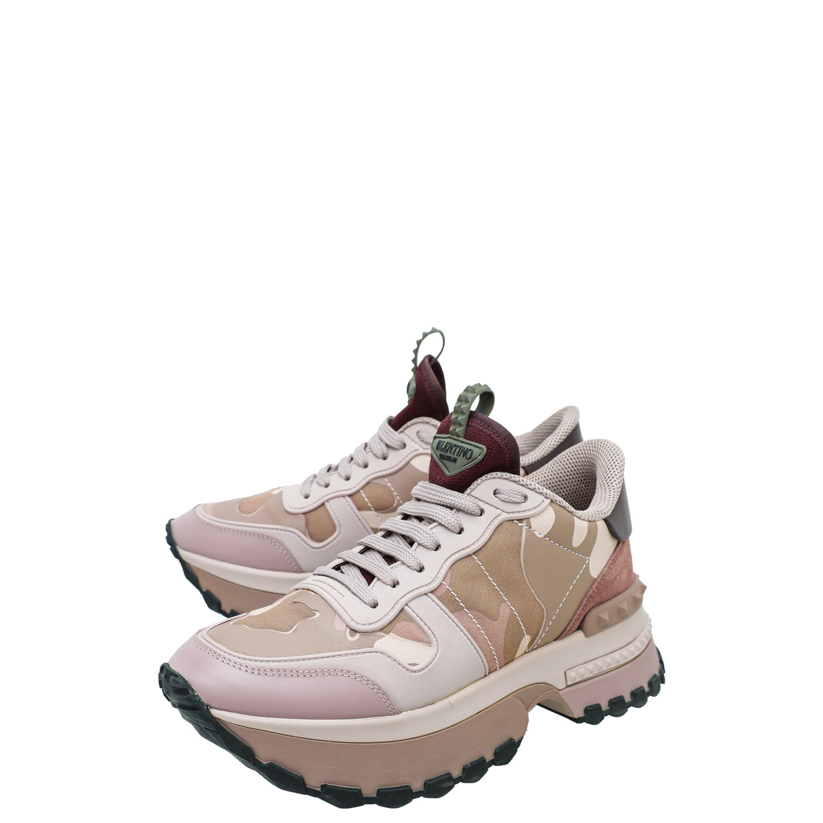 Valentino Bicolor Camo Rockrunner Platform Sneakers 38.5-Valentino-THE CLOSET