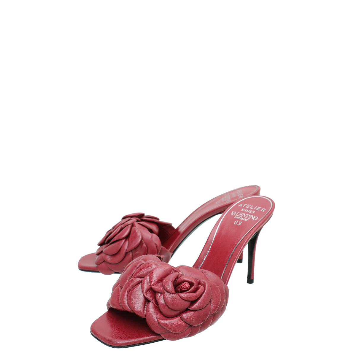 Valentino Red Atelier 03 Rose Mules 38-Valentino-THE CLOSET