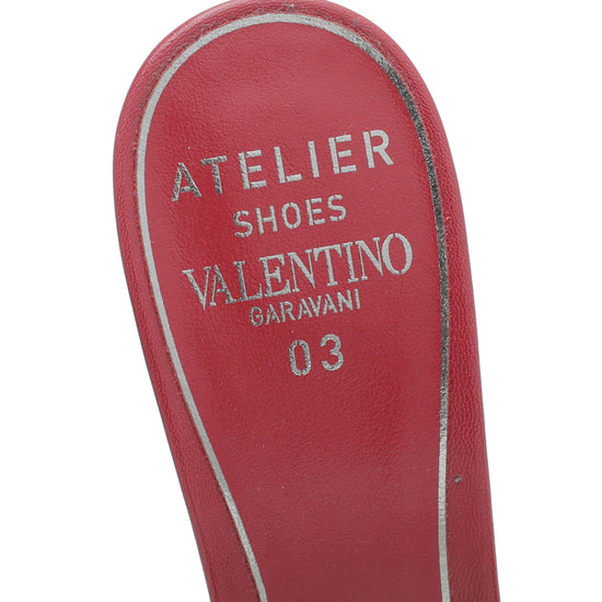 Valentino Red Atelier 03 Rose Mules 38