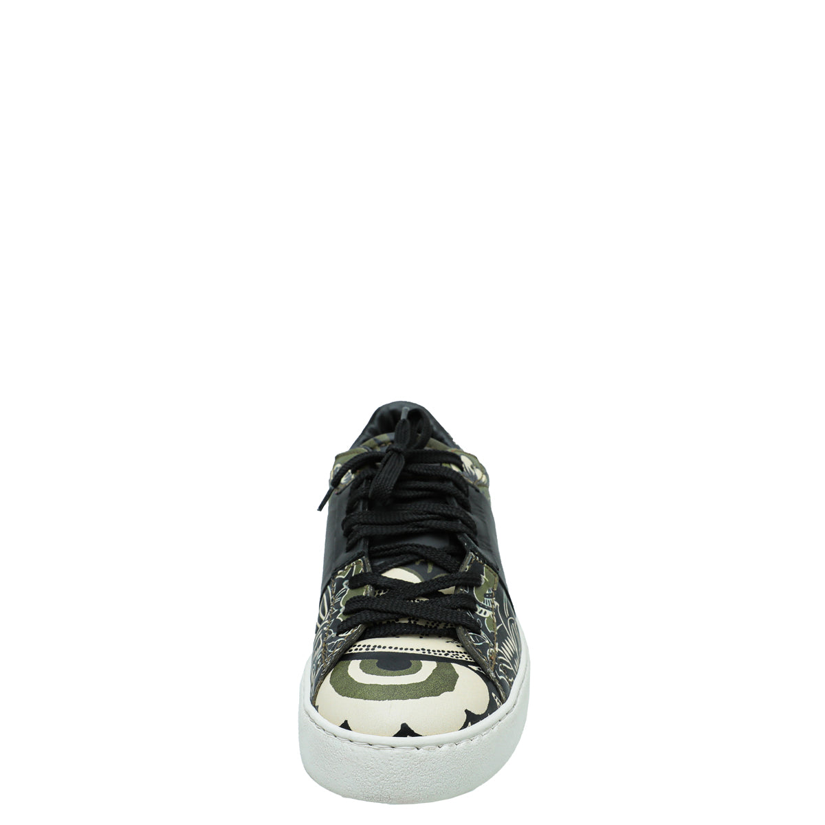 Valentino Green Multicolor Printed Rockstud Untitled Sneakers 39-Valentino-THE CLOSET