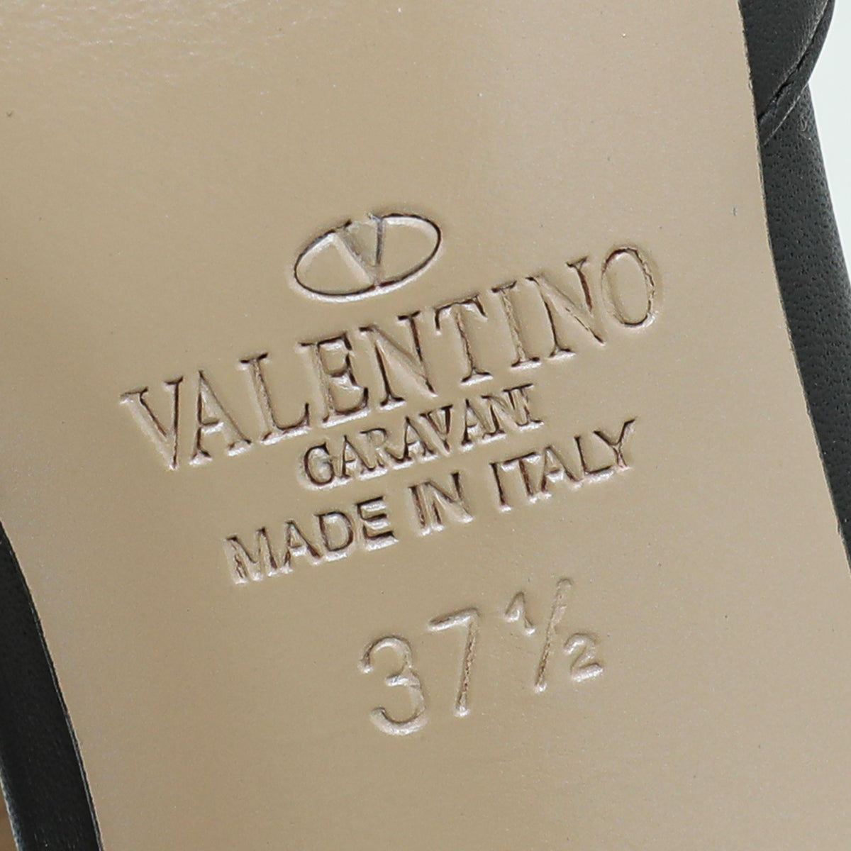 Valentino Black Rockstud Caged 85mm Pump 37.5