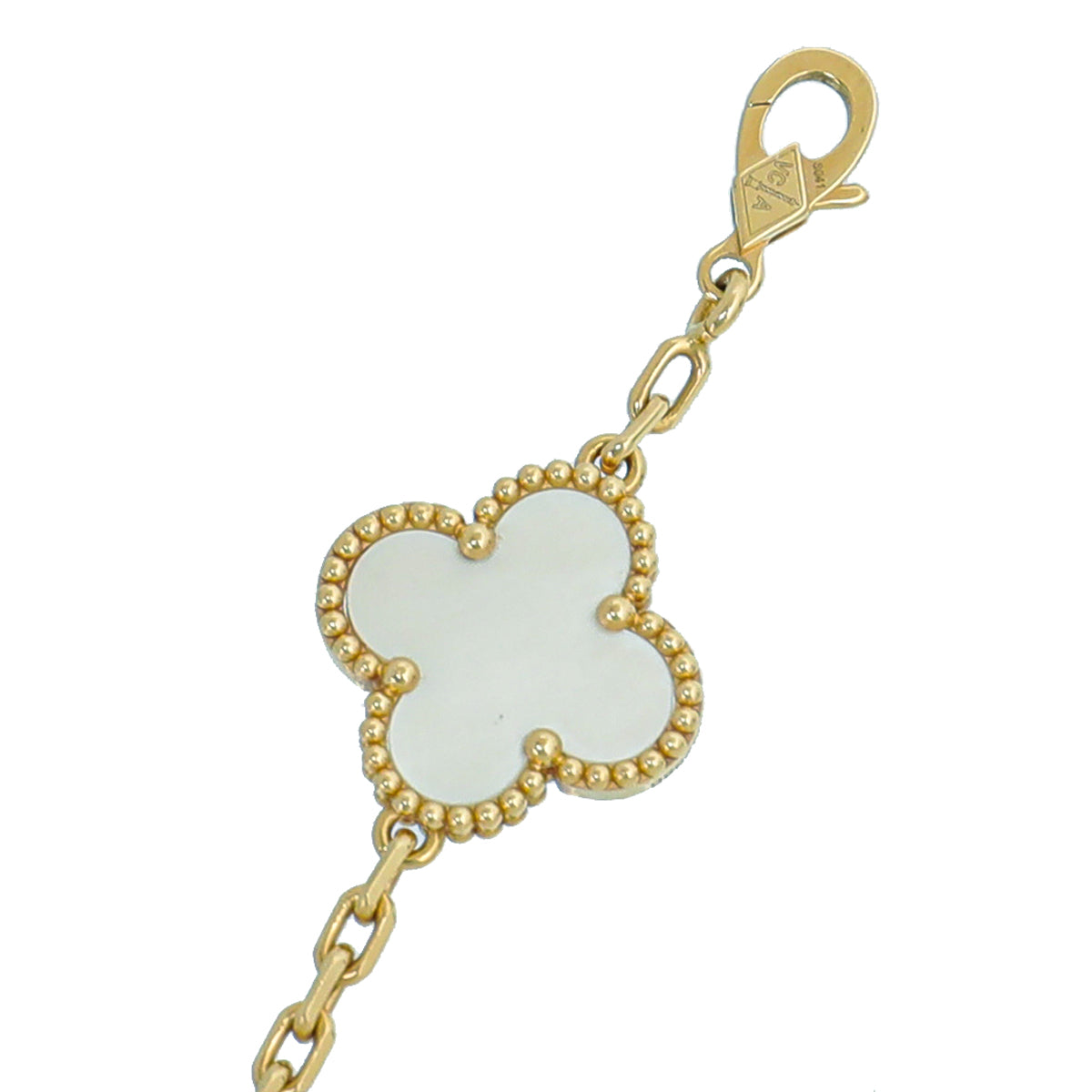 Van Cleef & Arpels 18K Yellow Gold 5 Motifs MOP Vintage Alhambra Bracelet-Van Cleef & Arpels-THE CLOSET