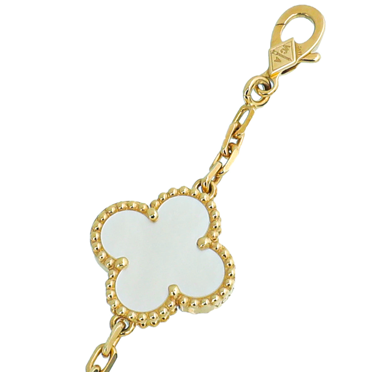 Van Cleef & Arpels 18K Yellow Gold Vintage Alhambra 20 MOP Long Necklace-Van Cleef & Arpels-THE CLOSET