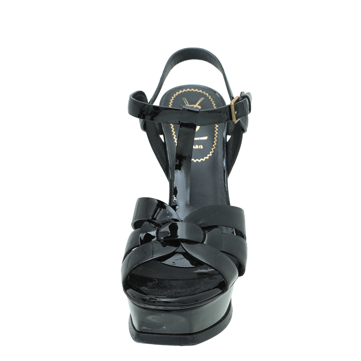 YSL Black Tribute Sandal 36-Valentino-THE CLOSET