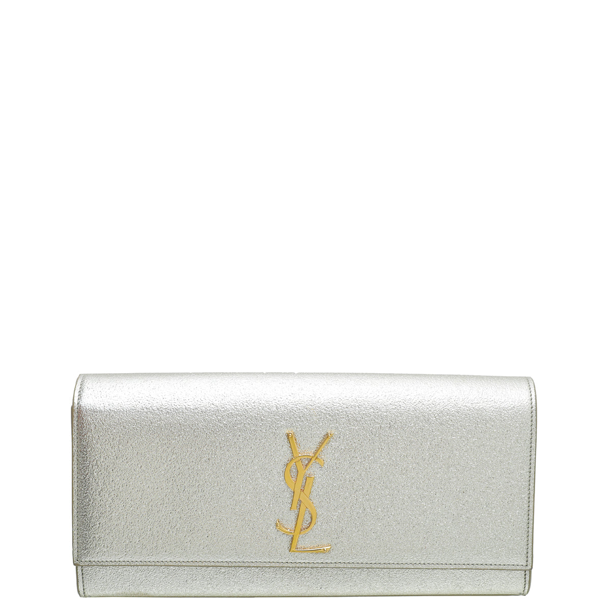 YSL Metallic Gold Monogram Classic Cassandre Clutch-YSL-THE CLOSET