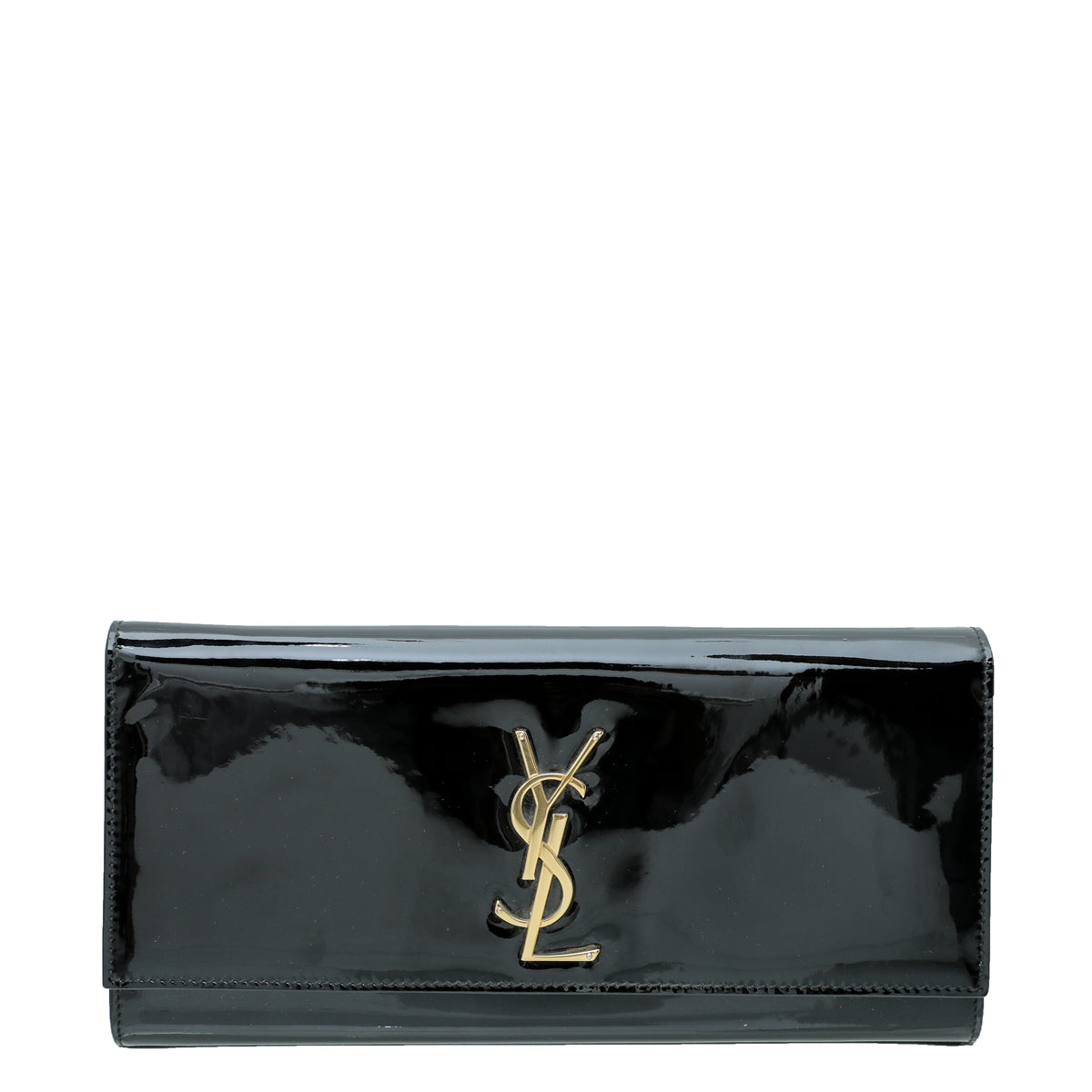 YSL Black Monogram Classic Clutch-YSL-THE CLOSET
