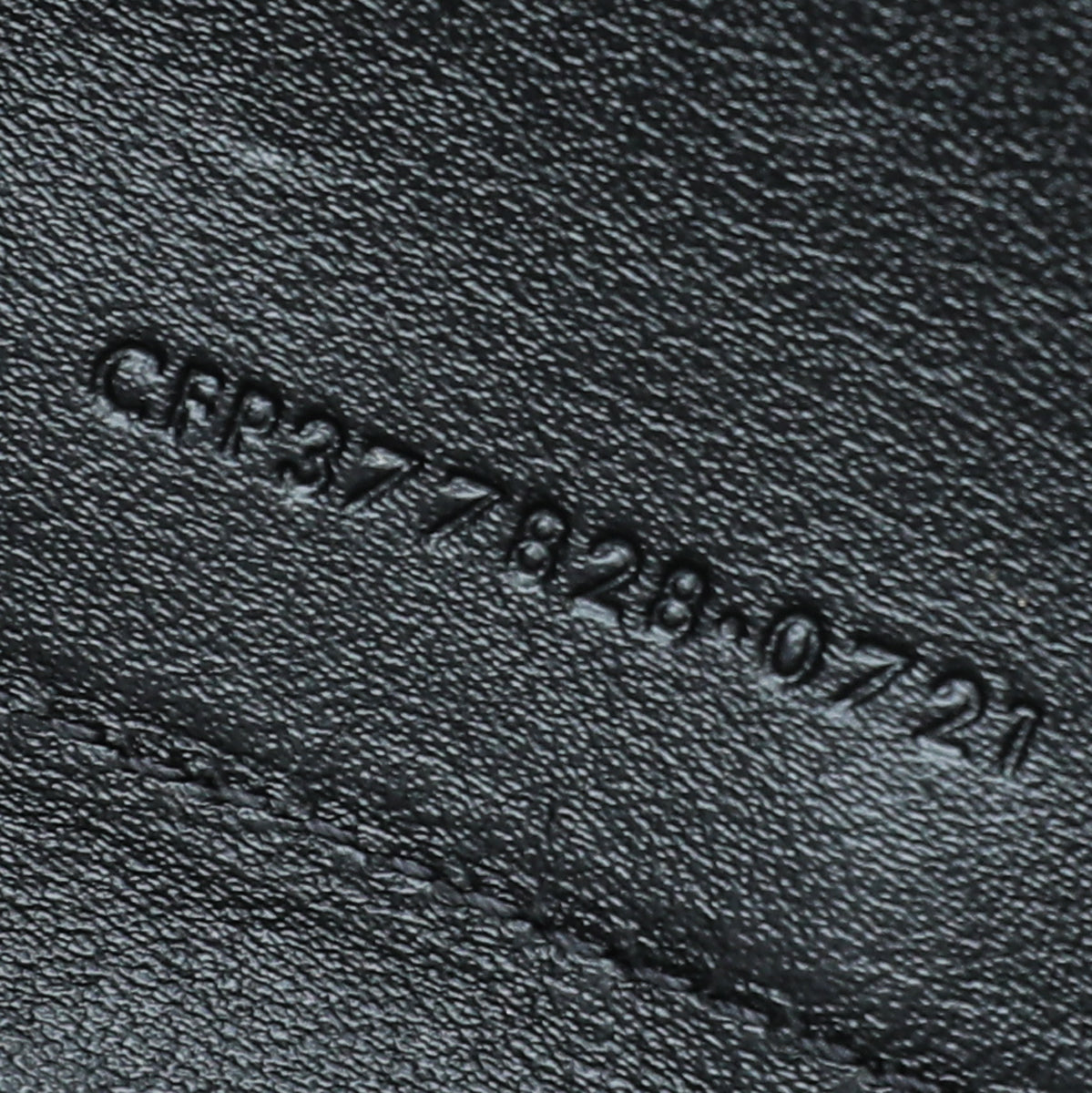 YSL Grey Monogram Chevron Chain Wallet