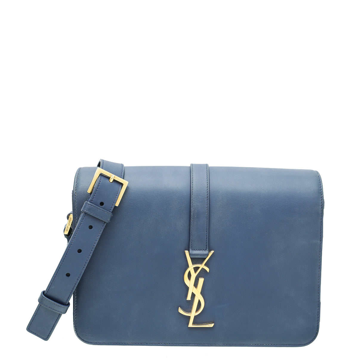 YSL Blue Monogram Universite Medium Bag-YSL-THE CLOSET