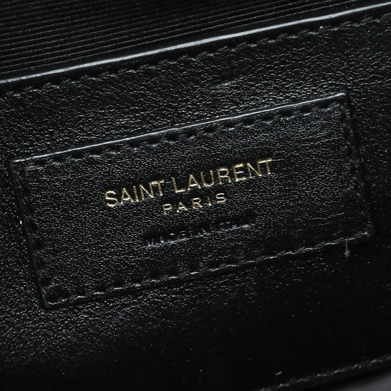 YSL Black Monogram Mix Quilted Small Chain Bag