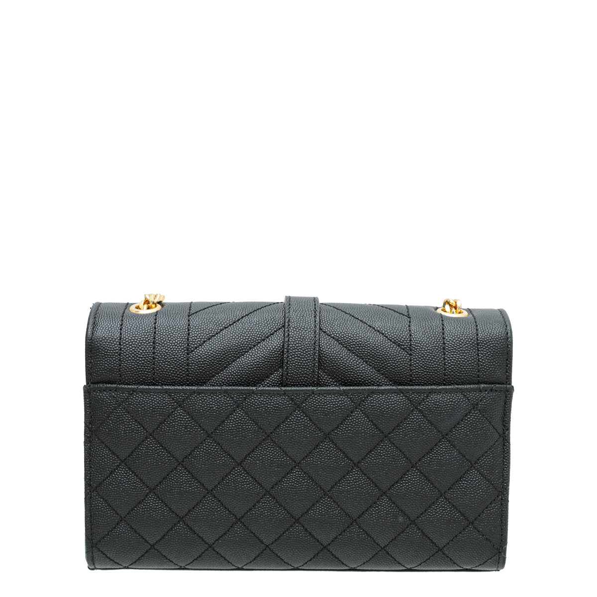 YSL Black Monogram Mix Quilted Small Chain Bag-YSL-THE CLOSET
