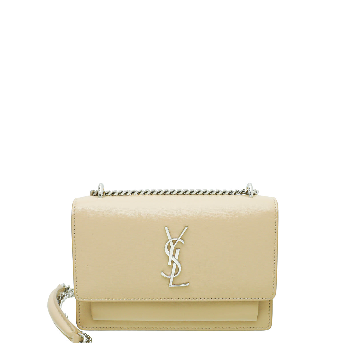 YSL Beige Sunset Chain Wallet-YSL-THE CLOSET