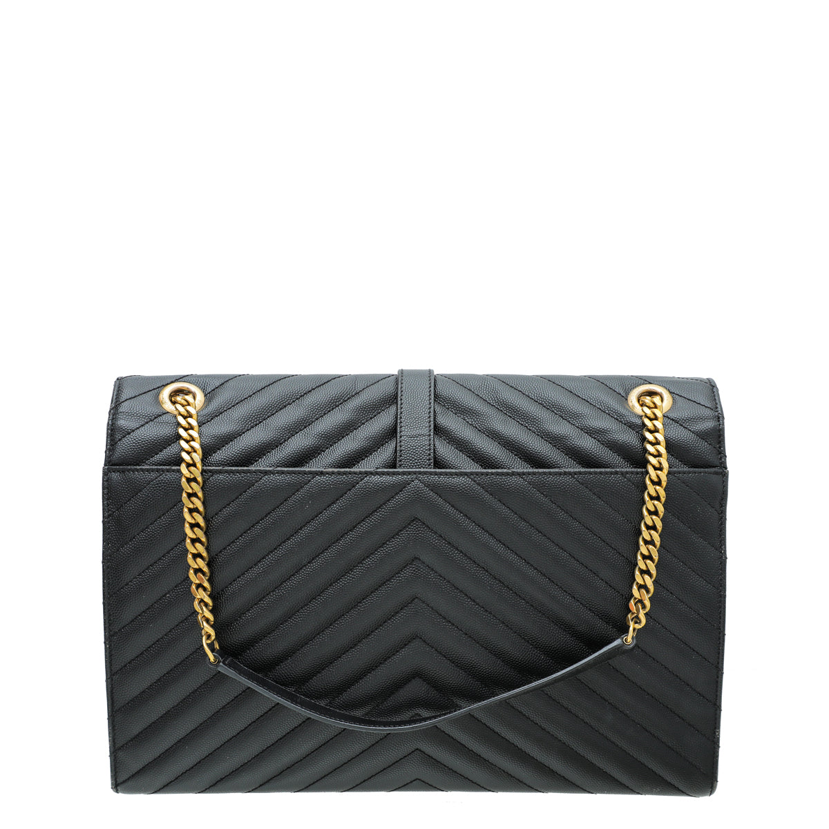 YSL Black Monogram Satchel Flap Large Bag-YSL-THE CLOSET