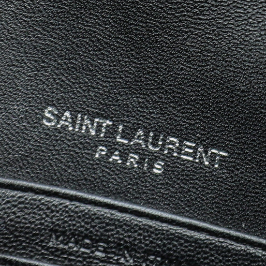 Saint Laurent Kate Monogram YSL Small Python-Effect Tassel Wallet