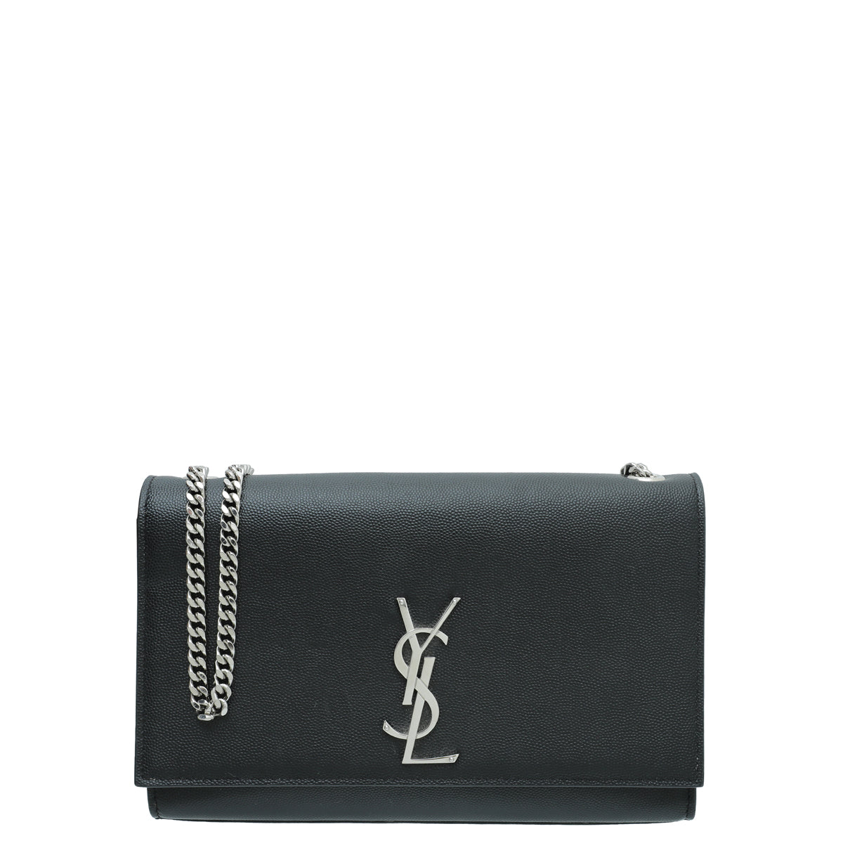 YSL Black Kate Monogram Medium Chain Bag-YSL-THE CLOSET