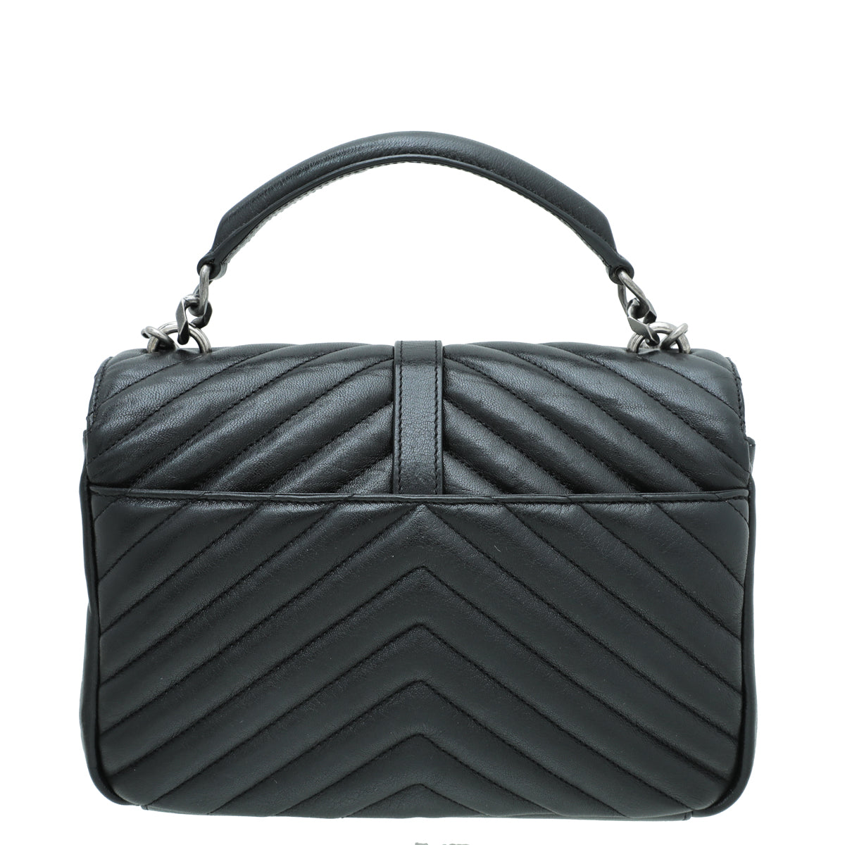 YSL Black Monogram College Medium Bag-YSL-THE CLOSET