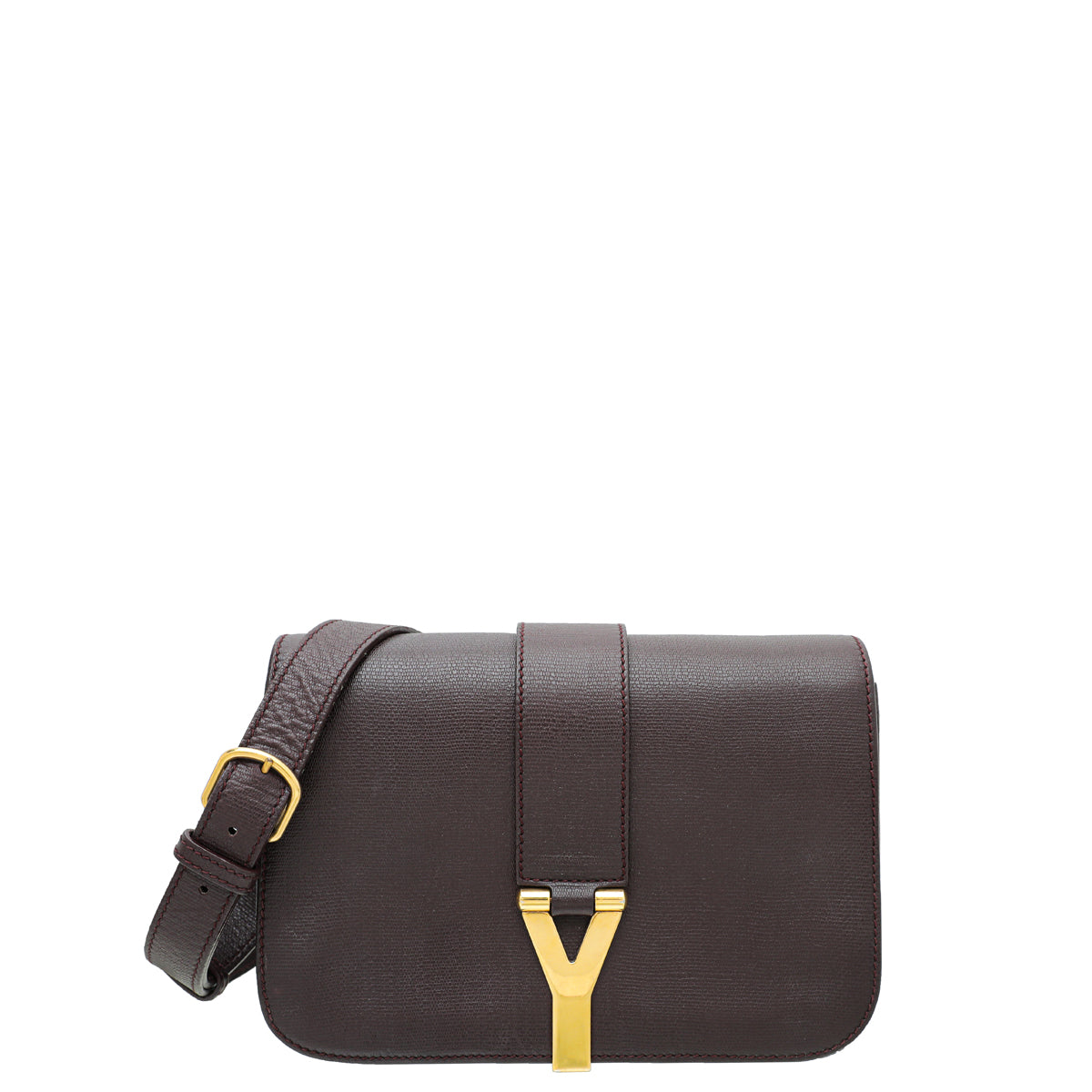 YSL Burgundy Chyc Crossbody Bag