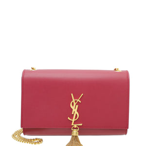 ysl red kate tassel حقيبة متوسطة السلسلة